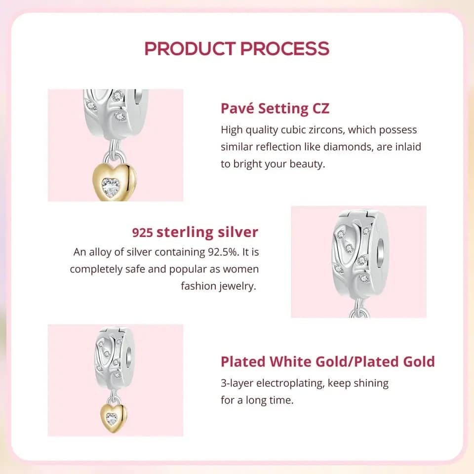 Mom Tree of Life Clip Charm for Pandora Bracelet | S925 Sterling Silver | Go Glam Girl 9 Sterling silver Mom Tree of Life Clip Charm with cubic zirconia stones, perfect for bracelets and necklaces, symbolizing family love and strength.