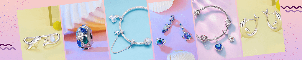 Dive into Style: 10 Must-Have Ocean-Inspired Jewelry Pieces of 2023 9 Ocean-inspired jewelry collection featuring stunning pieces including Dolphin Hoop Earrings, Heart of the Underwater World Dangle Charm, Waterdrop Moissanite Drop Earrings, and more, crafted with s925 sterling silver, opals, cubic zirconia stones, and exquisite attention to detail.