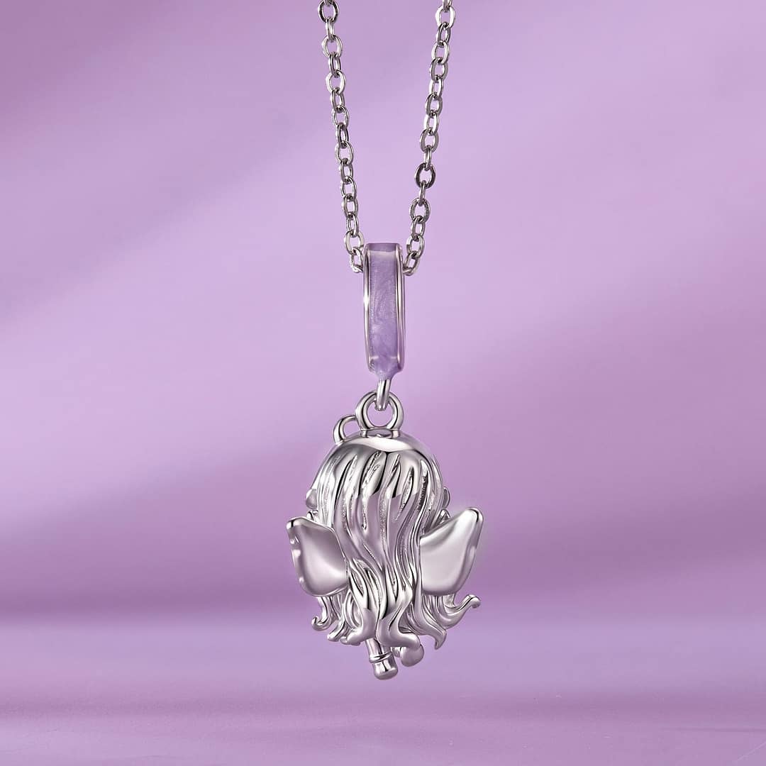 Lavender Sky Fairy Charm for Pandora Bracelet | Disney Lovers gift | S925 Sterling Silver | Go Glam Girl 3 S925 sterling silver Lavender Sky Fairy charm with soft lavender enamel and star details