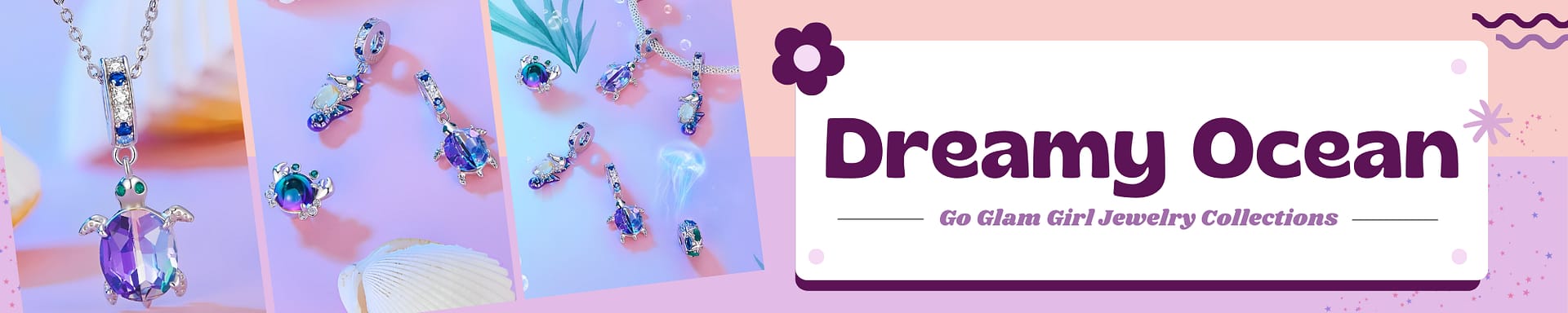 S925 Dreamy Ocean Charms Collection | Go Glam Girl jewelry shop
