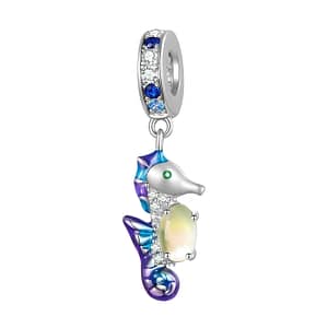 S925 Purple Seahorse Dangle Charm | Dreamy Ocean Charms Collection | Go Glam Girl jewelry shop
