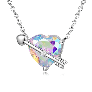 S925 Cupid Heart Necklace | Go Glam Girl jewelry shop