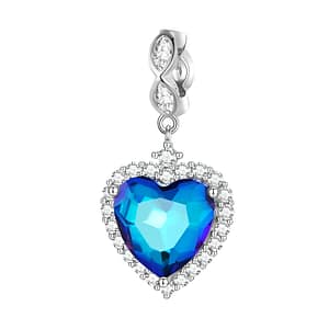 S925 Heart of the Sea Dangle Charm | Ocean Love Collection | Go Glam Girl jewelry shop
