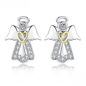 Guardian Angel Stud Earrings | Go Glam Girl