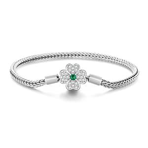 S925 Four Leaf Clover Charm Bracelet | Go Glam Girl jewelry shop