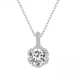 S925 Shiny Moissanite Necklace | Fine Jewelry | Go Glam Girl jewelry shop