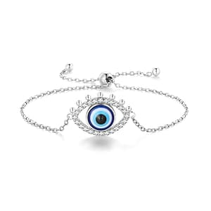 S925 Adjustable Evil Eye Chain Bracelet | Go Glam Girl jewelry shop