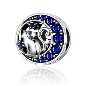 Moon and Stars Cat Charm | Go Glam Girl