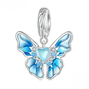 Ice Moonstone Butterfly Dangle Charm | Go Glam Girl Shop