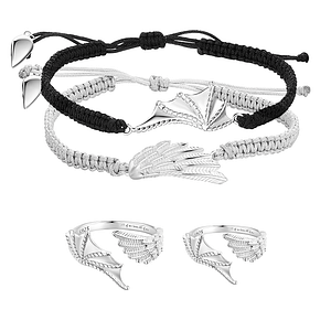 S925 Angel & Demon Lovers Jewelry Set | Go Glam Girl jewelry shop
