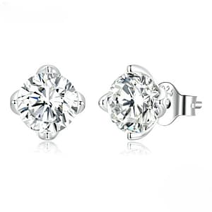 S925 Classic Moissanite Stud Earrings | Fine Jewelry | Go Glam Girl jewelry shop