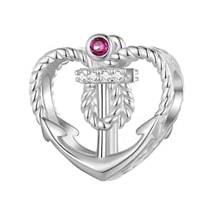 S925 Heart Ship Anchor Charm | Ocean Love Collection | Go Glam Girl jewelry shop