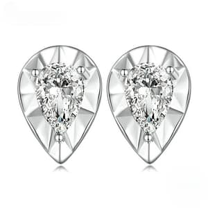 S925 Shiny Water Drop Zircon Stud Earrings | Go Glam Girl jewelry shop