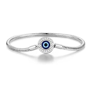 S925 Evil Eye Charm Bracelet | Go Glam Girl jewelry shop