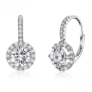 Delicate Round Zircon Hoop Earrings | Go Glam Girl Shop
