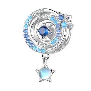 S925 Blue Stardust Whirlpool Charm | Go Glam Girl jewelry shop