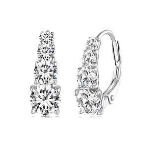 S925 Cascading Moissanite Hoop Earrings | Shiny Moissanite Collection | Go Glam Girl jewelry shop