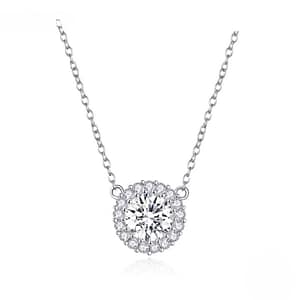 Delicate Round Zircon Necklace | Go Glam Girl Shop