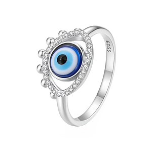 S925 Evil Eye Ring | Go Glam Girl jewelry shop