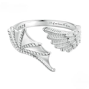 Angel & Demon Wings Ring | Angel & Demon Lovers Collection | Go Glam Girl Jewelry shop