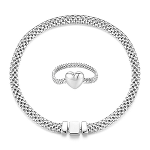 S925 Retro Braided Chain Jewelry Set | Go Glam Girl jewelry shop