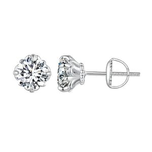 S925 Classic Moissanite Stud Earrings | Fine Jewelry | Go Glam Girl jewelry shop