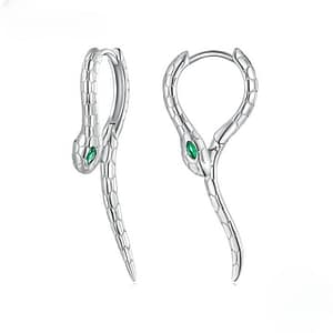S925 Snake Long Tail Hoop Earrings | Go Glam Girl jewelry shop