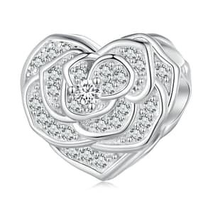 Rose Heart Charm | Wedding Series | Go Glam Girl jewelry shop