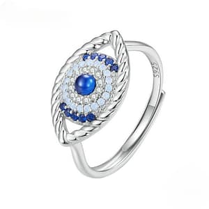 S925 Evil Eye Ring | Demon's Eye Collection | Go Glam Girl jewelry shop