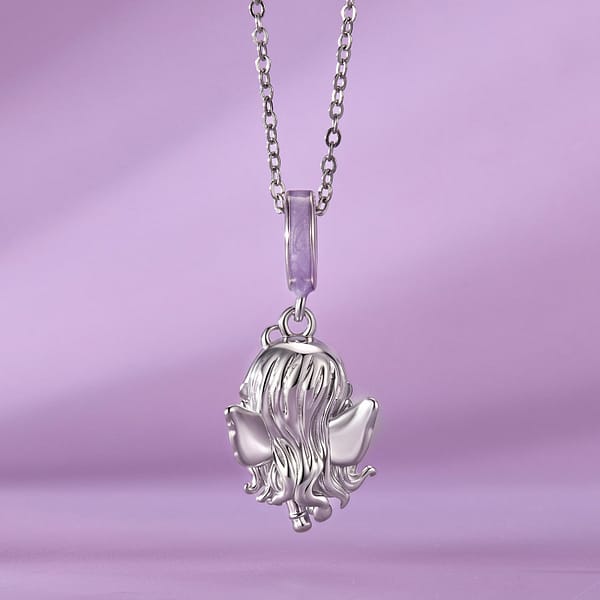 Discover Magic in Every Detail with the Fairy Charms Collection 15 S925 sterling silver Lavender Sky Fairy charm with soft lavender enamel and star details