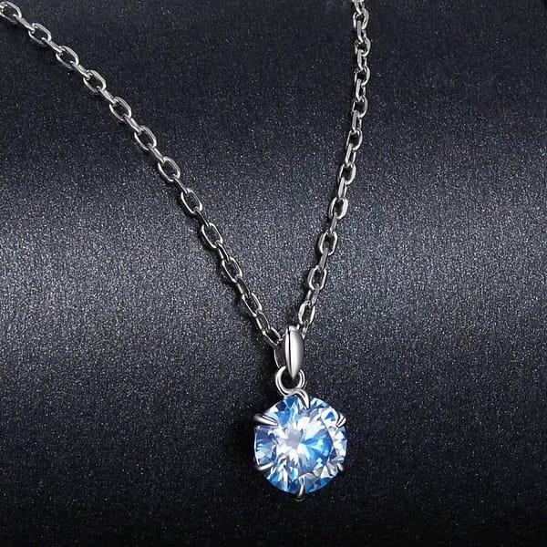 Affordable Glam: Moissanite Jewelry That Looks Expensive But Won't Break the Bank 30 Experience oceanic allure with our Aquamarine Moissanite Necklace. Sterling silver beauty with a 1-carat moissanite, a sea-inspired masterpiece 🌊💎