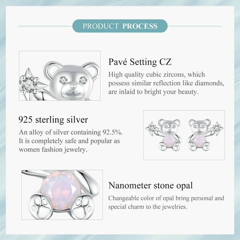 Otter Stud Earrings in Sterling Silver - Smiling Otter Earrings - Cute Animal Earrings - Fun, Whimsical