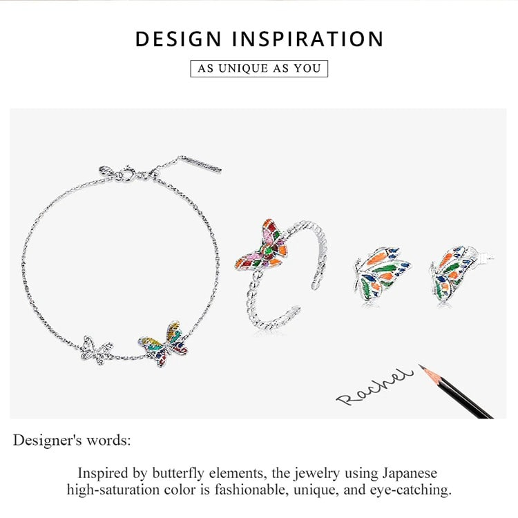 Delicate Butterfly Jewelry Set | S925 Sterling Silver | Go Glam Girl 8 Delicate Butterfly Jewelry Set | Go Glam Girl jewelry shop