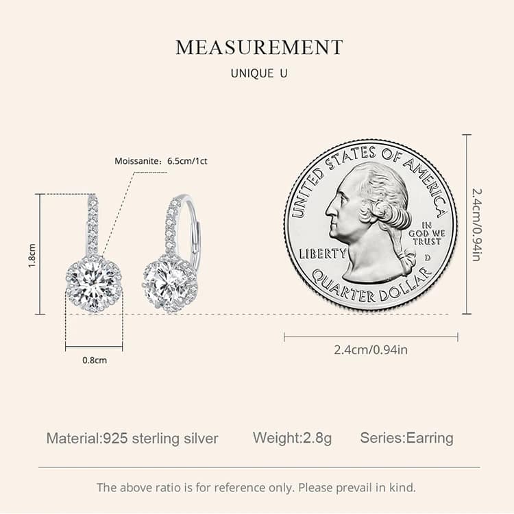 Delicate Round Moissanite Hoop Earrings 12 S925 Delicate Round Moissanite Hoop Earrings | Fine Jewelry | Go Glam Girl jewelry shop