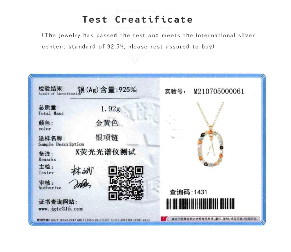 Colorful Letter Necklace 40 Colorful Letter Necklace | Go Glam Girl shop