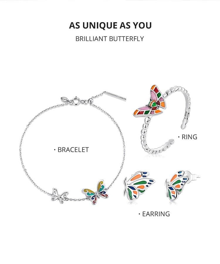 Delicate Butterfly Jewelry Set | S925 Sterling Silver | Go Glam Girl 7 Delicate Butterfly Jewelry Set | Go Glam Girl jewelry shop