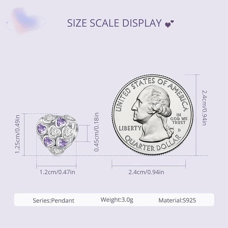 Infinite Love Heart Charm for Pandora Bracelet | Valentine's Day Gift | S925 Sterling Silver | Go Glam Girl 11 Infinite Love Heart Charm | Infinite Love Charms Collection | Go Glam Girl jewelry shop