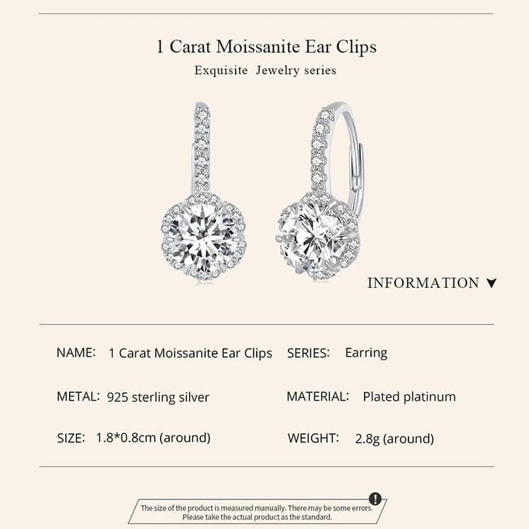 Delicate Round Moissanite Hoop Earrings 11 S925 Delicate Round Moissanite Hoop Earrings | Fine Jewelry | Go Glam Girl jewelry shop