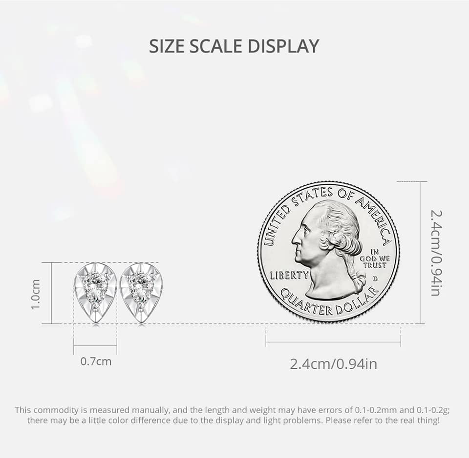 Shiny Water Drop Zircon Stud Earrings | S925 Sterling Silver | Go Glam Girl 12 S925 Shiny Water Drop Zircon Stud Earrings | Go Glam Girl jewelry shop