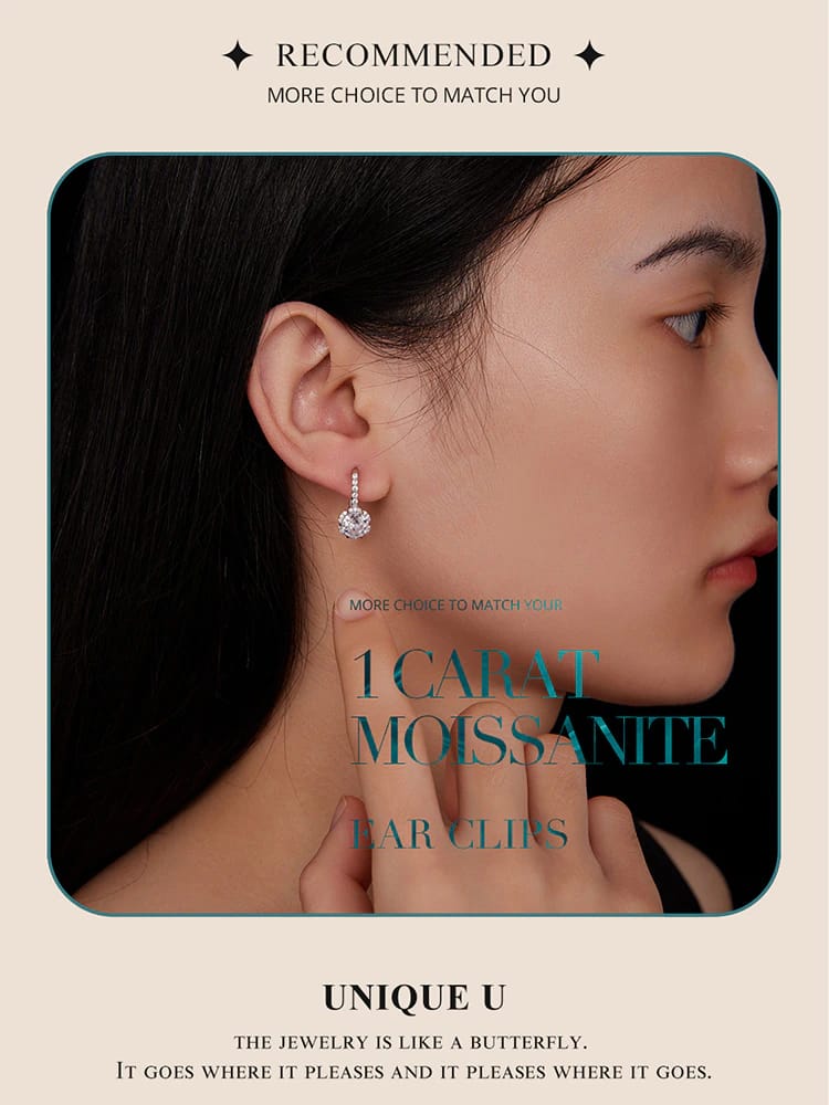 Delicate Round Moissanite Hoop Earrings 20 S925 Delicate Round Moissanite Hoop Earrings | Fine Jewelry | Go Glam Girl jewelry shop