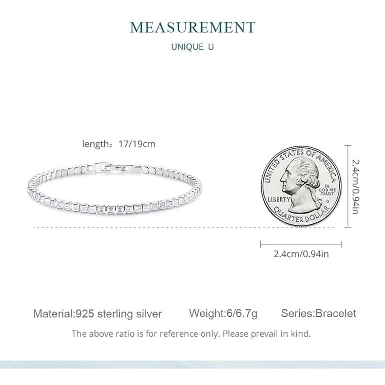 Classic Tennis Bracelet | S925 Sterling Silver | Go Glam Girl 11 Classic Tennis Bracelet | Go Glam Girl jewelry shop