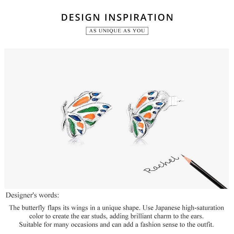 Delicate Butterfly Stud Earrings | S925 Sterling Silver | Go Glam Girl 8 Delicate Butterfly Stud Earrings | Go Glam Girl jewelry shop