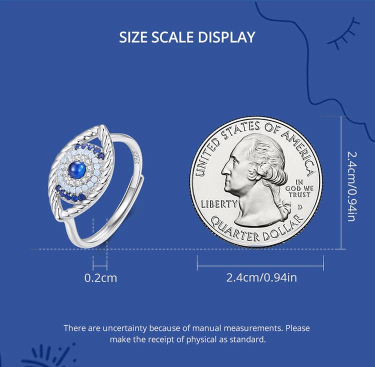 Evil Eye Ring | S925 Sterling Silver | Go Glam Girl 13 S925 Evil Eye Ring | Demon's Eye Collection | Go Glam Girl jewelry shop