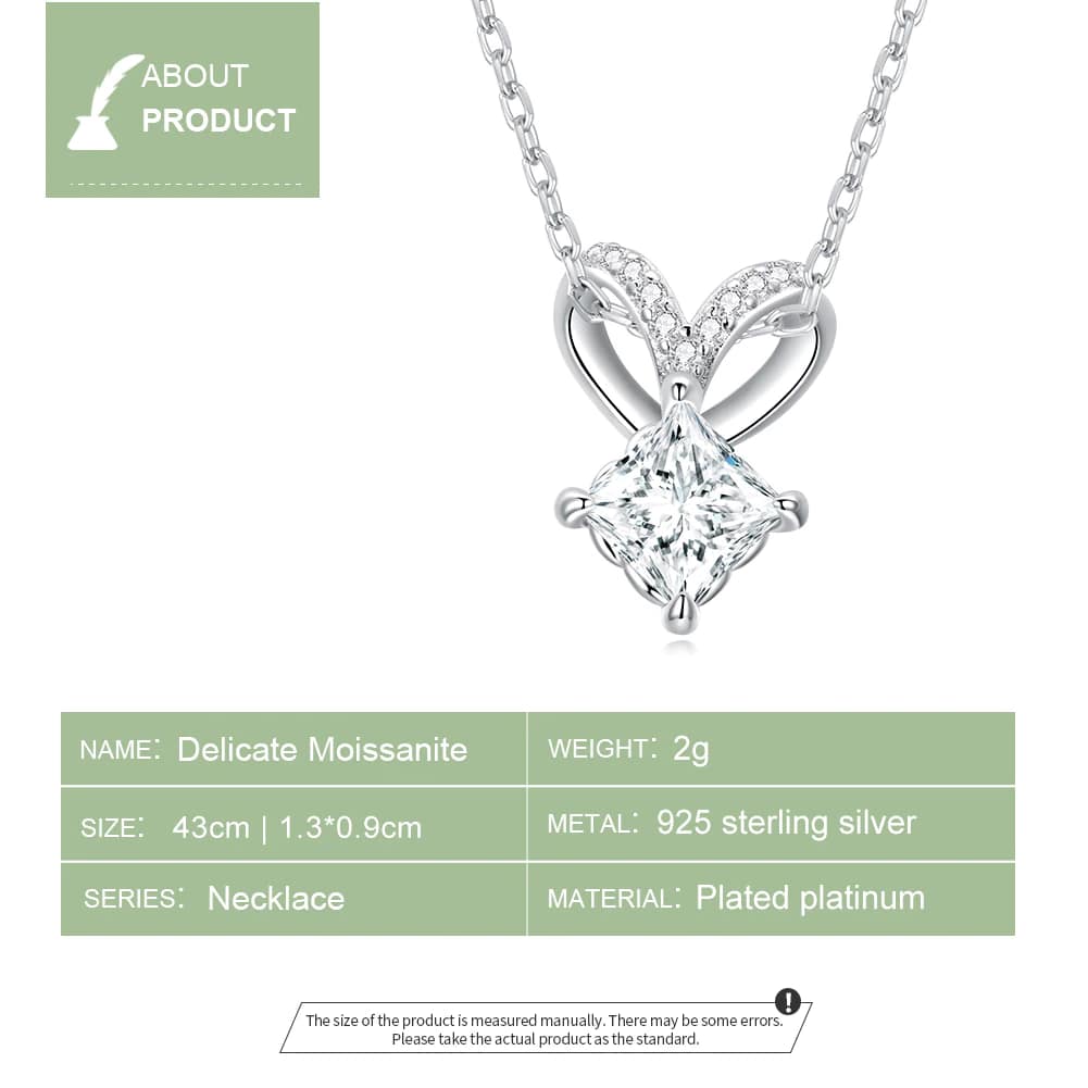 Romantic Moissanite Heart Necklace | S925 Sterling Silver | Go Glam Girl 14 S925 Romantic Moissanite Heart Necklace | Fine Jewelry | Go Glam Girl jewelry shop