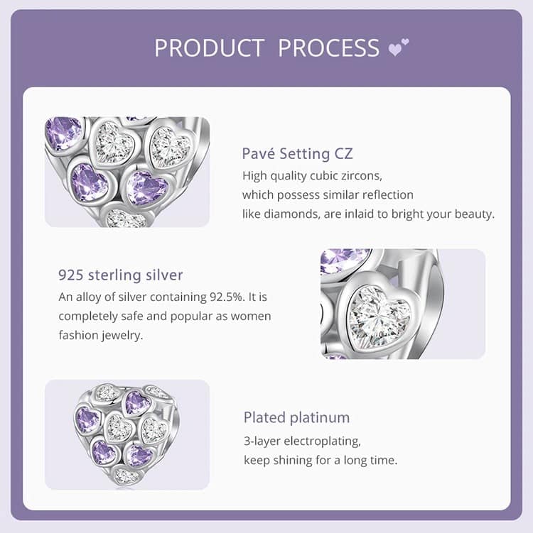 Infinite Love Heart Charm for Pandora Bracelet | Valentine's Day Gift | S925 Sterling Silver | Go Glam Girl 12 Infinite Love Heart Charm | Infinite Love Charms Collection | Go Glam Girl jewelry shop