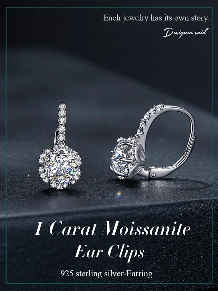 Delicate Round Moissanite Hoop Earrings 8 S925 Delicate Round Moissanite Hoop Earrings | Fine Jewelry | Go Glam Girl jewelry shop