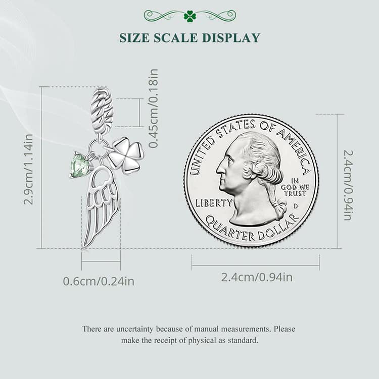 Lucky Dangle Charm for Pandora Bracelet | S925 Sterling Silver | Go Glam Girl 12 S925 Lucky Dangle Charm | Meet Luck Collection | Go Glam Girl jewelry shop