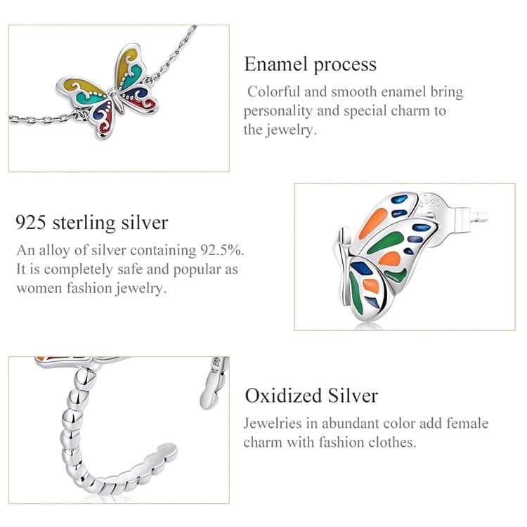 Delicate Butterfly Jewelry Set | S925 Sterling Silver | Go Glam Girl 10 Delicate Butterfly Jewelry Set | Go Glam Girl jewelry shop