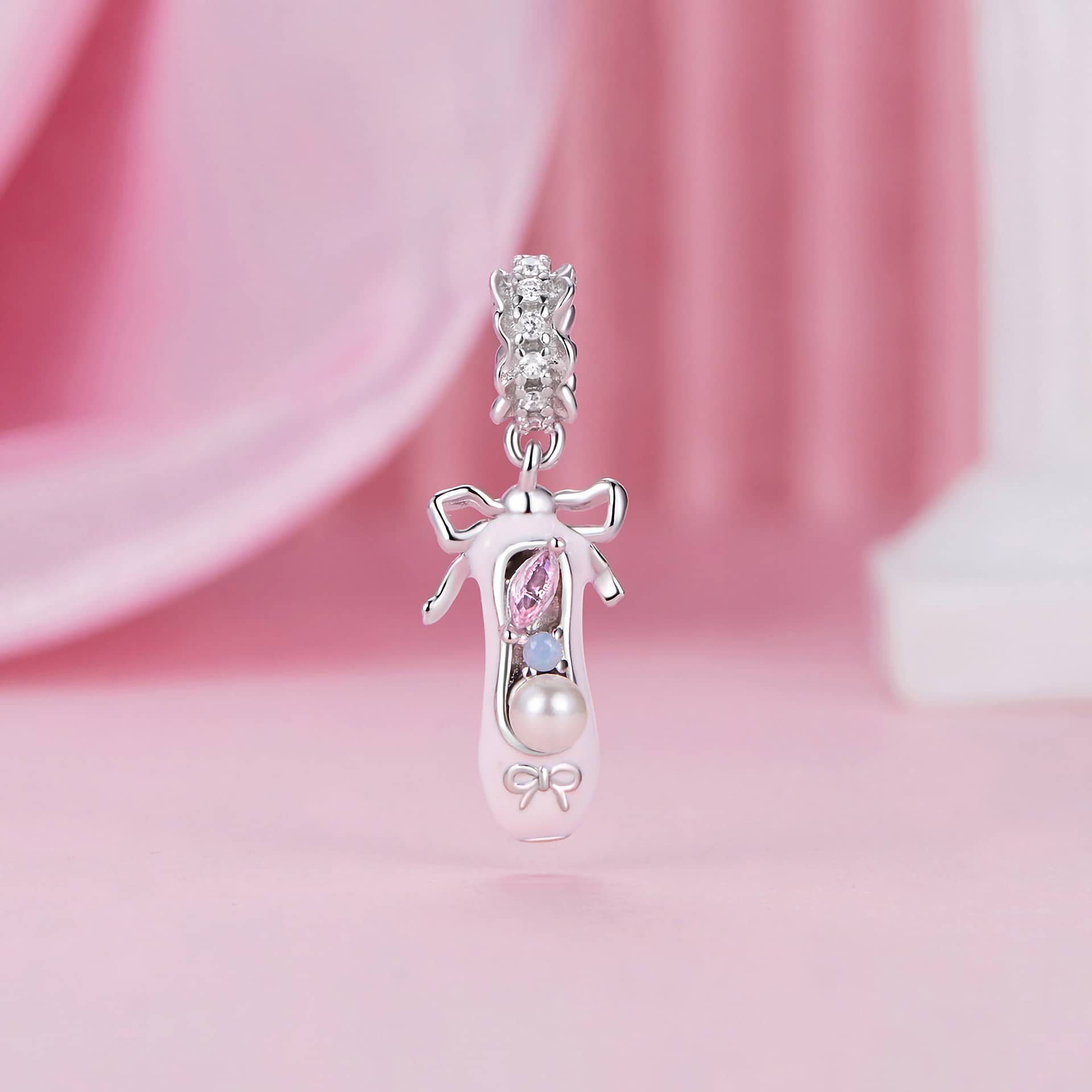 PANDORA buy Pink Ballerina Shoes Dangle Charm