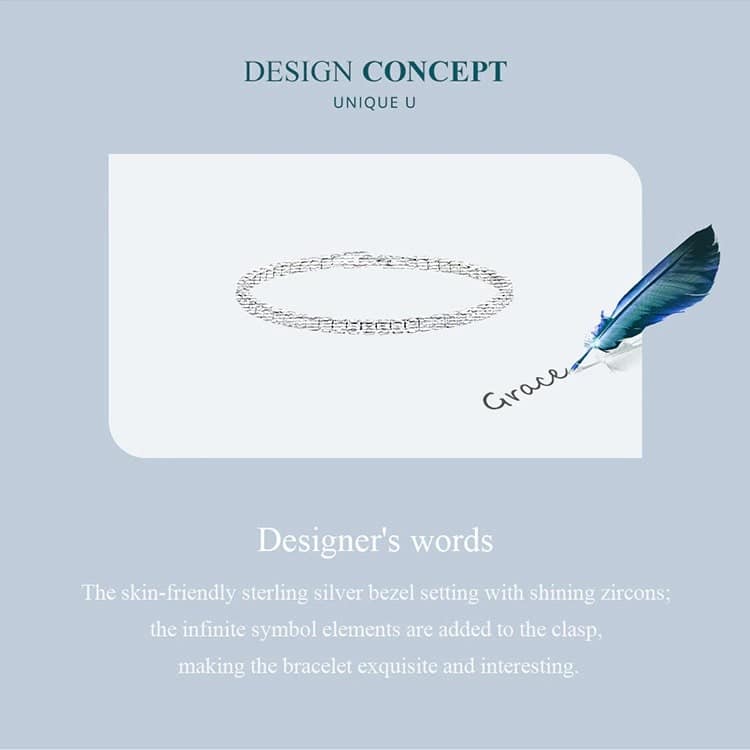 Classic Tennis Bracelet | S925 Sterling Silver | Go Glam Girl 9 Classic Tennis Bracelet | Go Glam Girl jewelry shop